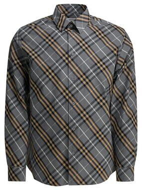 Burberry Cotton Shirt Check Tag Size M Men
